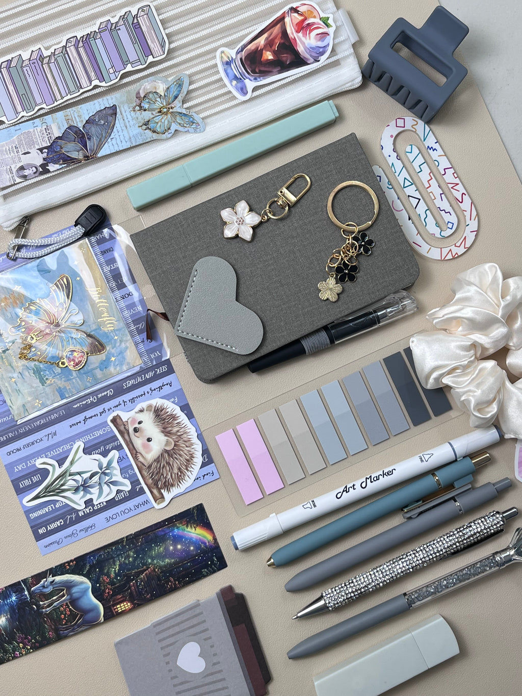 Bookish Bundle - Silver Gray Gift Set